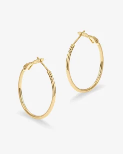 PAVOI Hoops-Clasp Back Thin Hoops