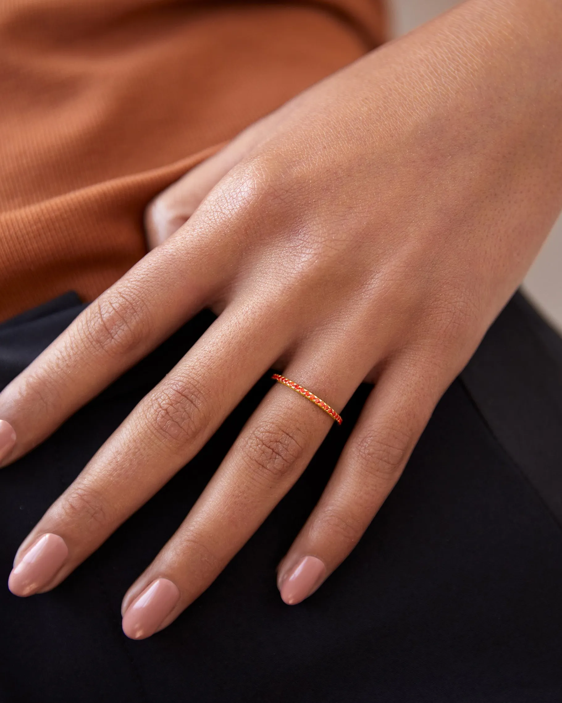 PAVOI Stackable|Eternity-Colored Mila Eternity Band