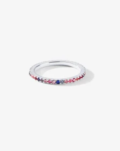 PAVOI Stackable|Eternity-Colored Mila Eternity Band