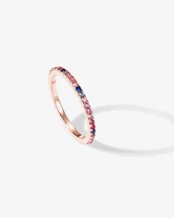 PAVOI Stackable|Eternity-Colored Mila Eternity Band