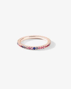 PAVOI Stackable|Eternity-Colored Mila Eternity Band