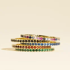 PAVOI Stackable|Eternity-Colored Mila Eternity Band