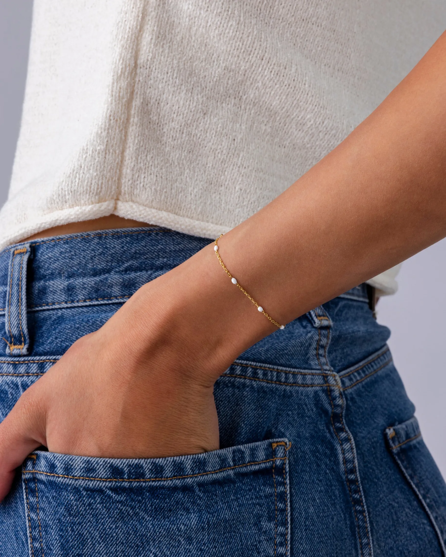 PAVOI Beaded-Colorful Enamel Bracelet