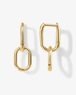 PAVOI Dangle & Threader|Huggies-Convertible Paper Clip Link Hoops