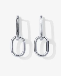 PAVOI Dangle & Threader|Huggies-Convertible Paper Clip Link Hoops