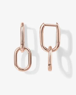 PAVOI Dangle & Threader|Huggies-Convertible Paper Clip Link Hoops