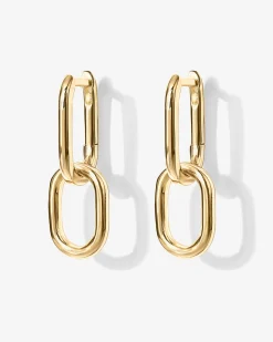 PAVOI Dangle & Threader|Huggies-Convertible Paper Clip Link Hoops