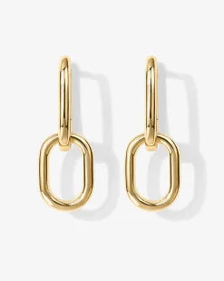PAVOI Dangle & Threader|Huggies-Convertible Paper Clip Link Hoops