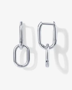 PAVOI Dangle & Threader|Huggies-Convertible Paper Clip Link Hoops