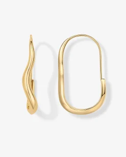PAVOI Dangle & Threader|Hoops-Crete Wavy Hoops