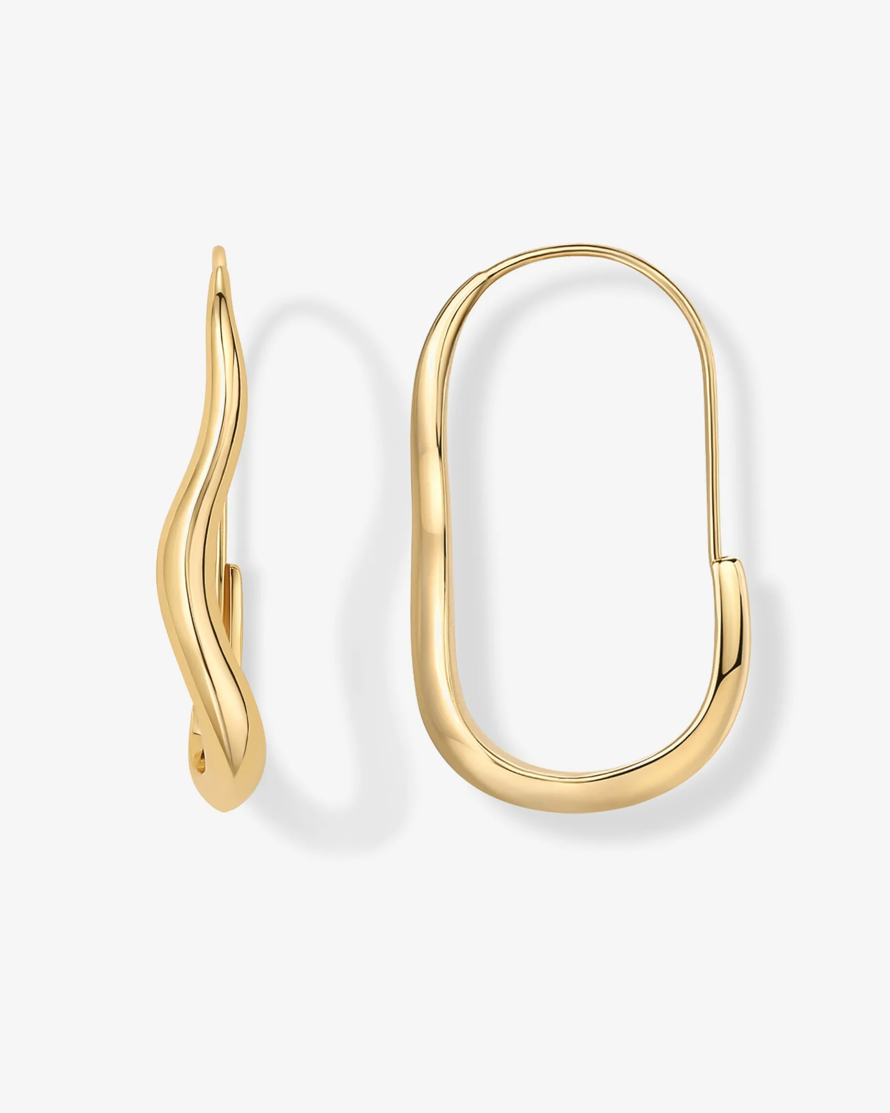 PAVOI Dangle & Threader|Hoops-Crete Wavy Hoops