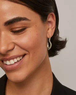 PAVOI Dangle & Threader|Hoops-Crete Wavy Hoops
