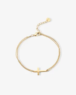 PAVOI Solitaire-Cross Bracelet