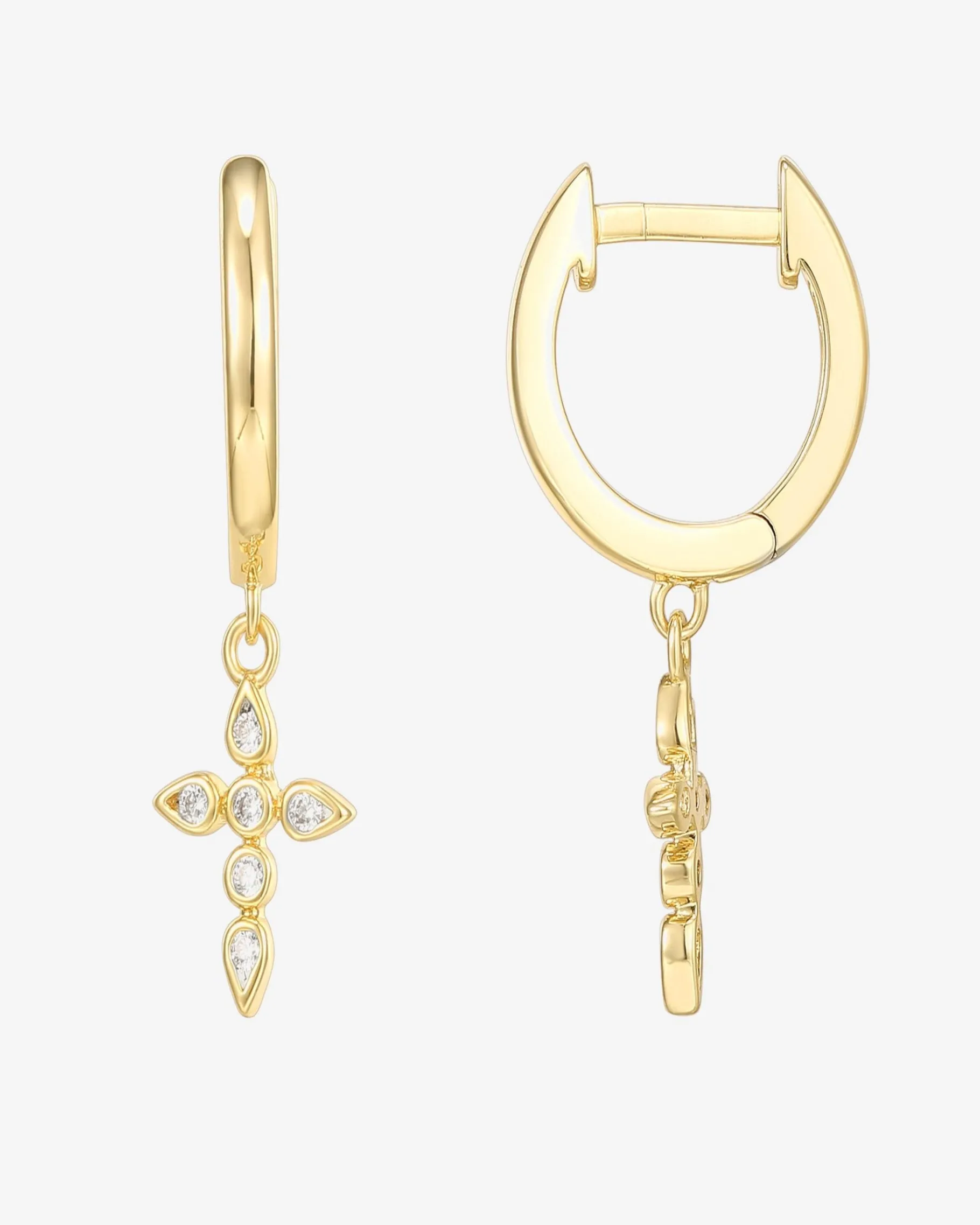 PAVOI Dangle & Threader|Huggies-Cross Huggies