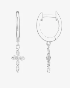 PAVOI Dangle & Threader|Huggies-Cross Huggies