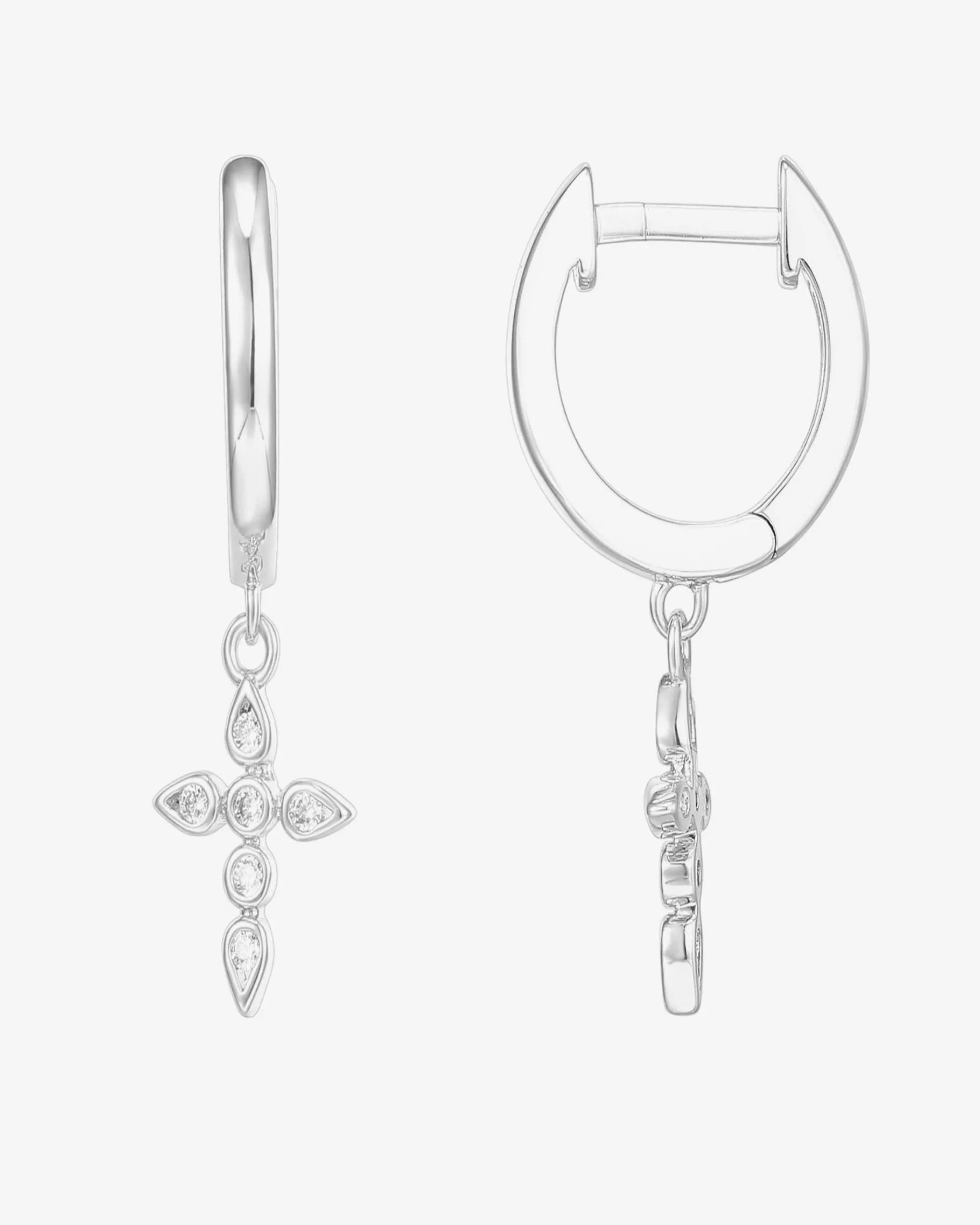 PAVOI Dangle & Threader|Huggies-Cross Huggies