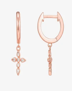 PAVOI Dangle & Threader|Huggies-Cross Huggies