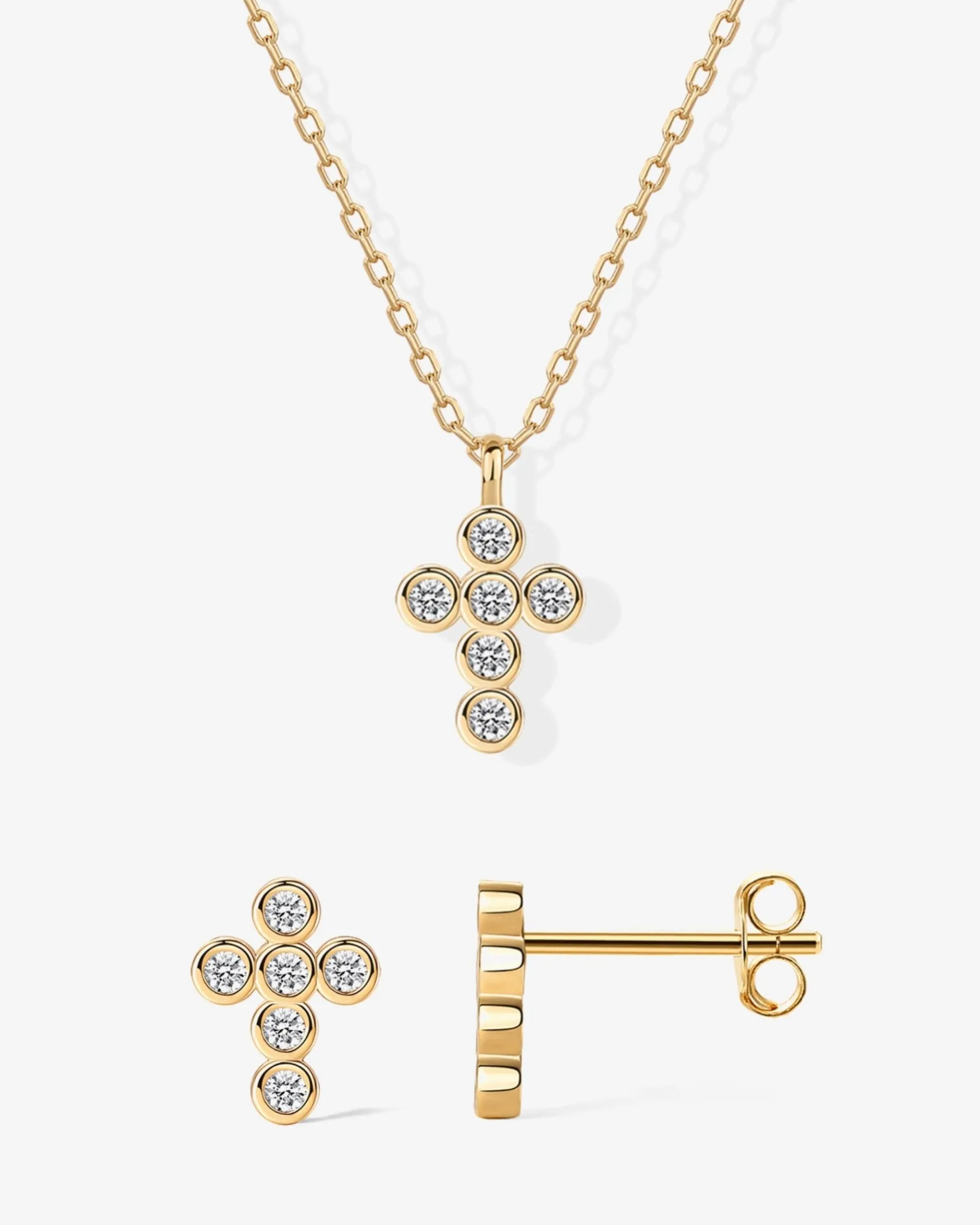 PAVOI Pendants|Statement-Cross Necklace and Earring Set