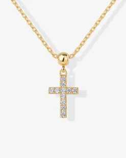 PAVOI Charms|Pendants-Cross Pendant Necklace