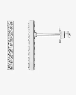 PAVOI Studs-Cubic Zirconia Bar Studs