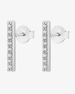 PAVOI Studs-Cubic Zirconia Bar Studs