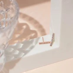 PAVOI Studs-Cubic Zirconia Bar Studs