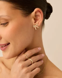 PAVOI Studs-Cubic Zirconia Bow Stud Earrings