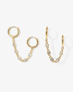 PAVOI Chain Earrings|Dangle & Threader-Cubic Zirconia Chain Earrings