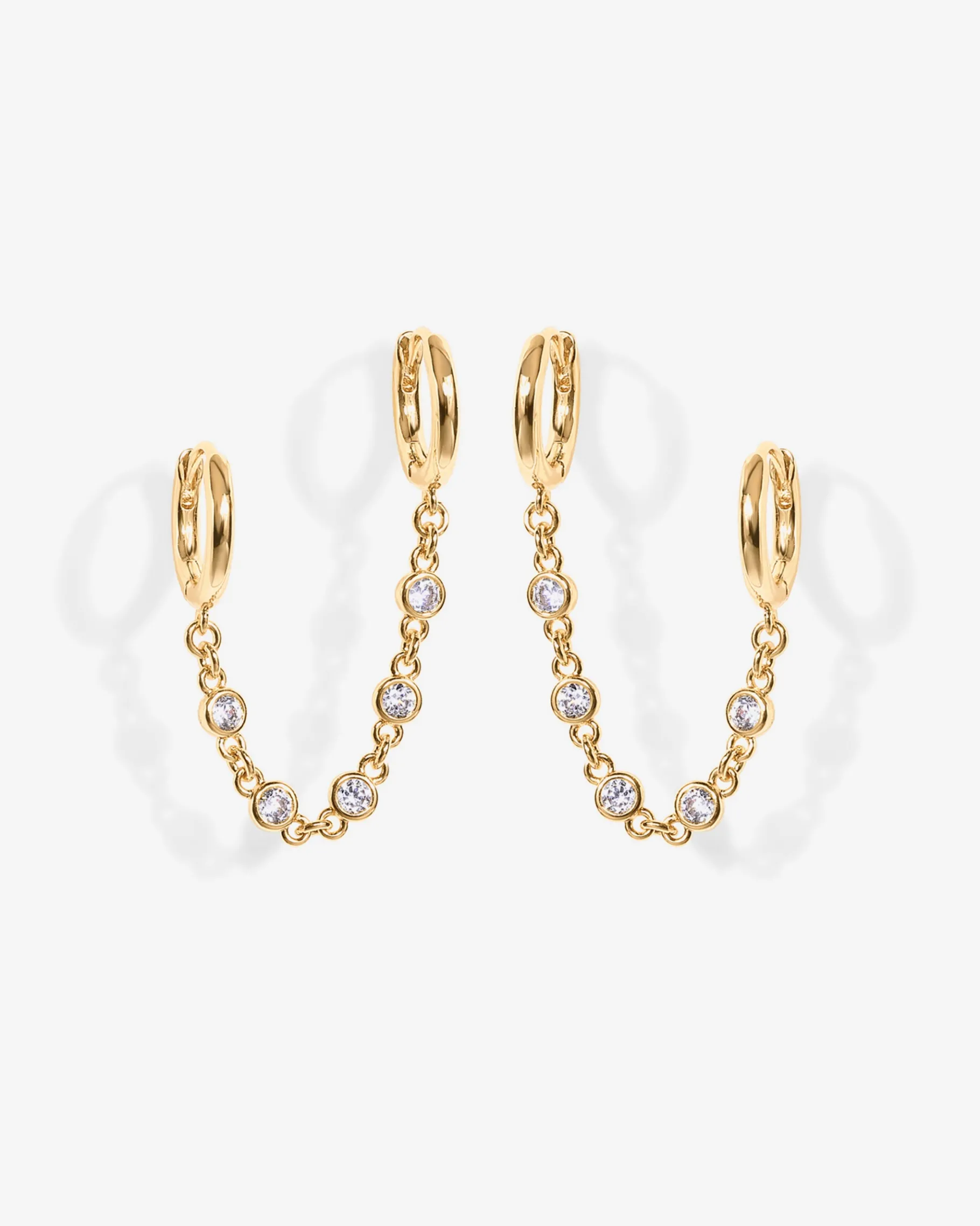 PAVOI Chain Earrings|Dangle & Threader-Cubic Zirconia Chain Earrings
