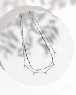 PAVOI Layered-Cubic Zirconia Chain Necklace
