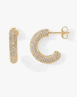 PAVOI Hoops-Cubic Zirconia Chunky Hoop Earrings
