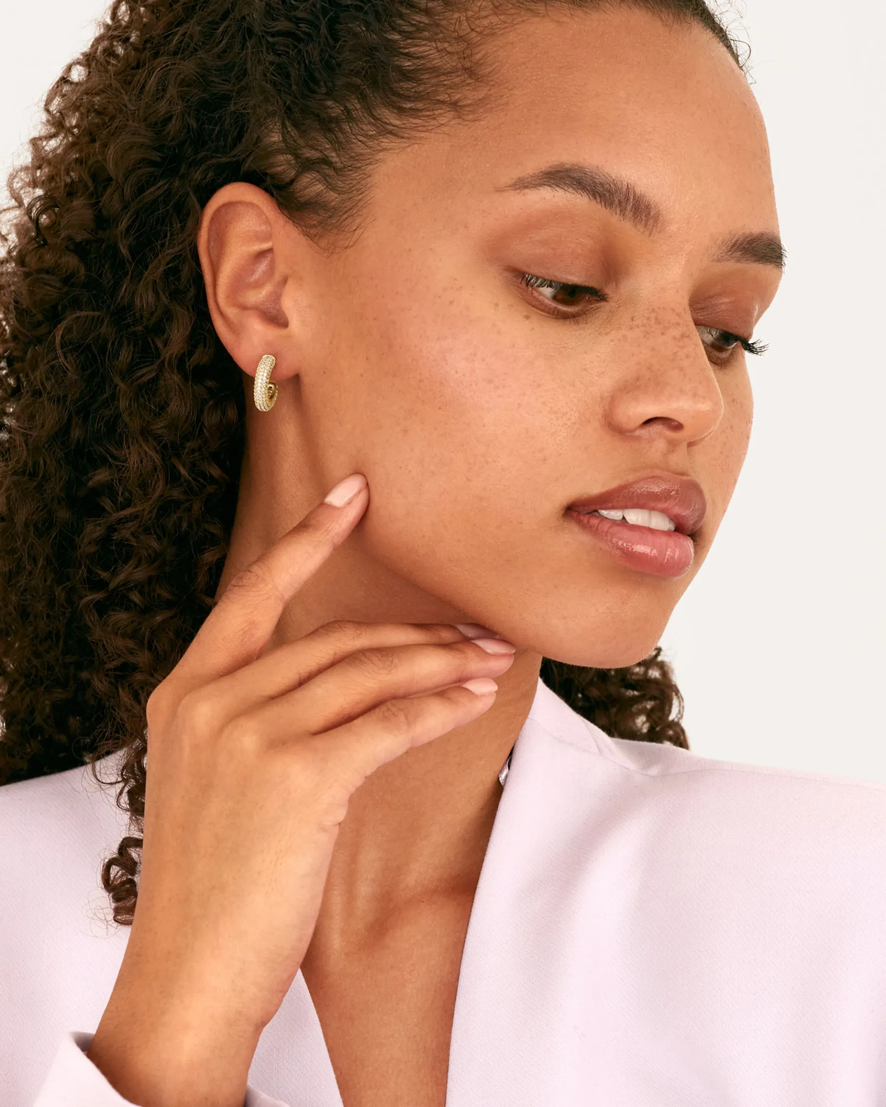 PAVOI Hoops-Cubic Zirconia Chunky Hoop Earrings