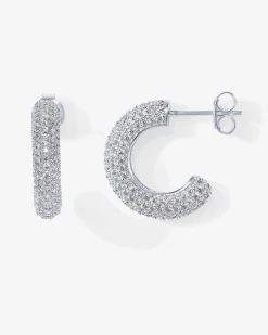 PAVOI Hoops-Cubic Zirconia Chunky Hoop Earrings