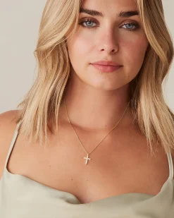 PAVOI Pendants-Cubic Zirconia Cross Pendant
