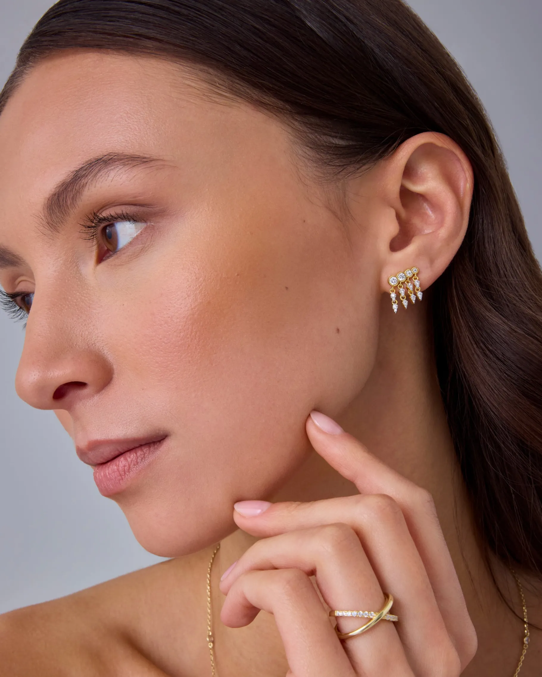 PAVOI Statement|Dangle & Threader-Cubic Zirconia Dangle Crawler