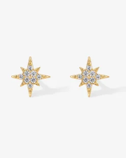 PAVOI Studs-Cubic Zirconia Star Stud Earrings