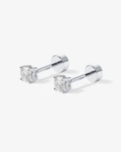 PAVOI Flat Backs|Studs-Cubic Zirconia Stud Screwbacks