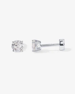 PAVOI Flat Backs|Studs-Cubic Zirconia Stud Screwbacks