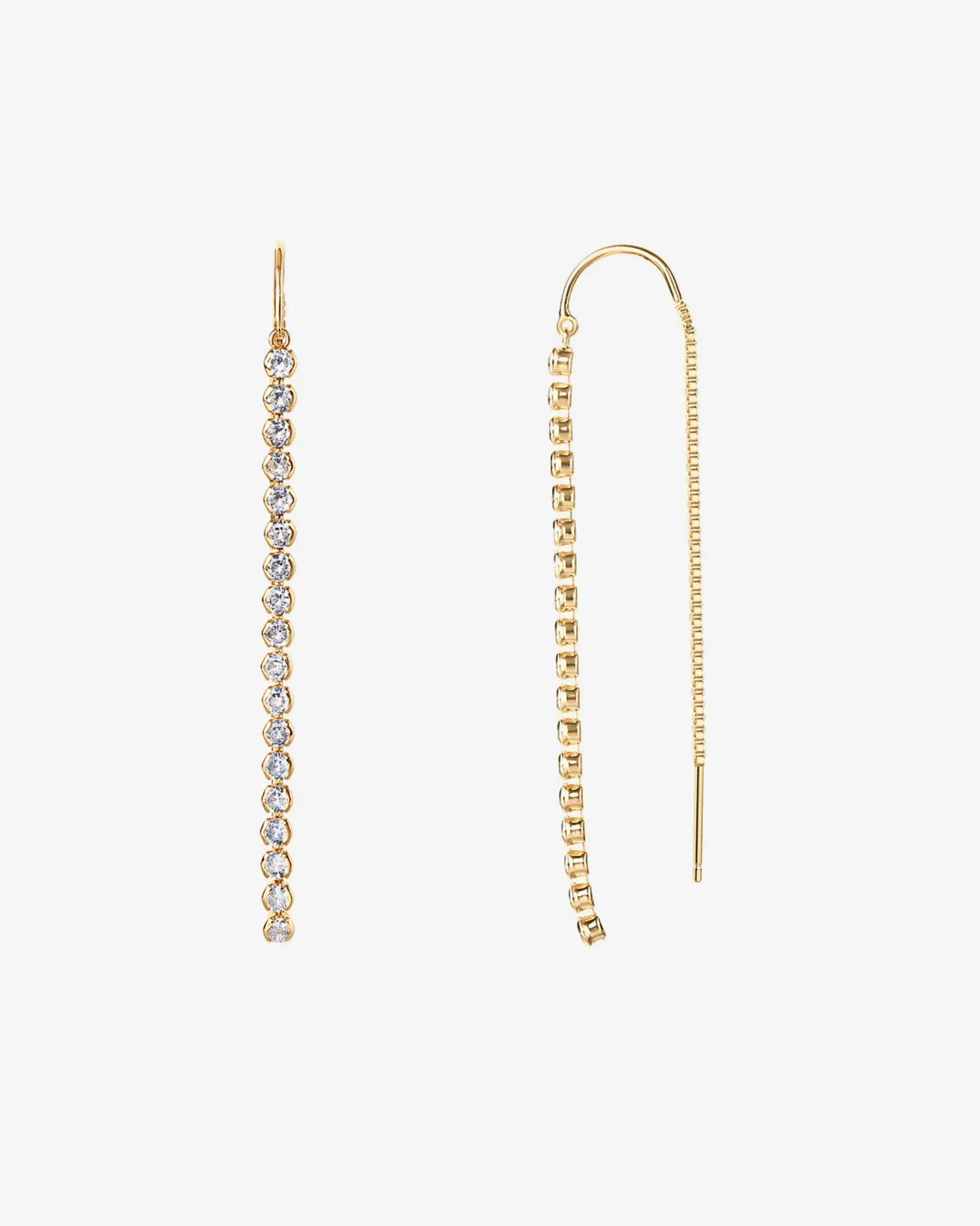 PAVOI Dangle & Threader-Cubic Zirconia Threader Earrings