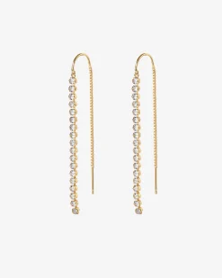 PAVOI Dangle & Threader-Cubic Zirconia Threader Earrings