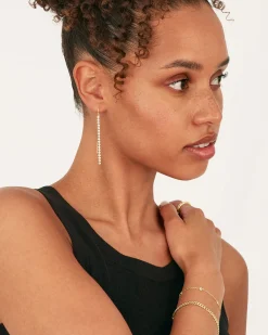 PAVOI Dangle & Threader-Cubic Zirconia Threader Earrings