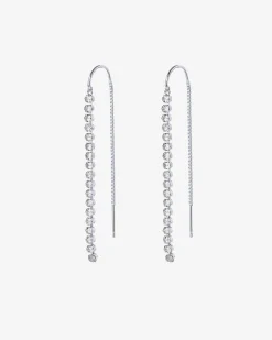PAVOI Dangle & Threader-Cubic Zirconia Threader Earrings