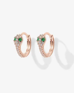 PAVOI Huggies-CZ Snake Huggie Earrings