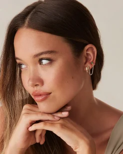 PAVOI Huggies-CZ Snake Huggie Earrings