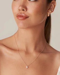 PAVOI Pendants-Danty CZ Solitaire Necklace