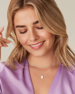 PAVOI Layered|Pendants-Dog Tag Necklace