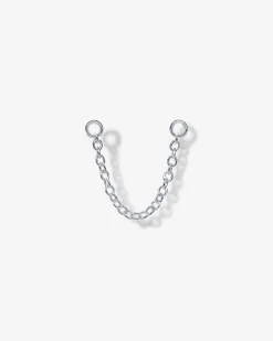 PAVOI Other Accessories|Dangle & Threader-Double Piercing Earrings Link Chain