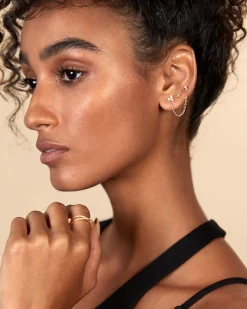 PAVOI Other Accessories|Dangle & Threader-Double Piercing Earrings Link Chain