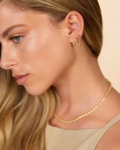 PAVOI Other Accessories|Dangle & Threader-Double Piercing Earrings Link Chain