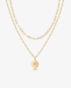 PAVOI Pendants|Layered-Double Star Pendant